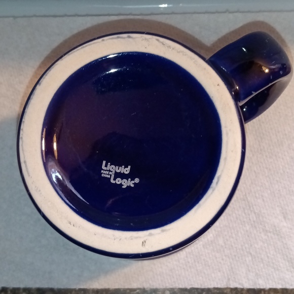 Penns Cave Souvenir Mug Cobalt Blue & White Speckled w/ Wildlife Graphic - Picture 8 of 8